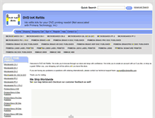 Tablet Screenshot of dvdinkrefills.com